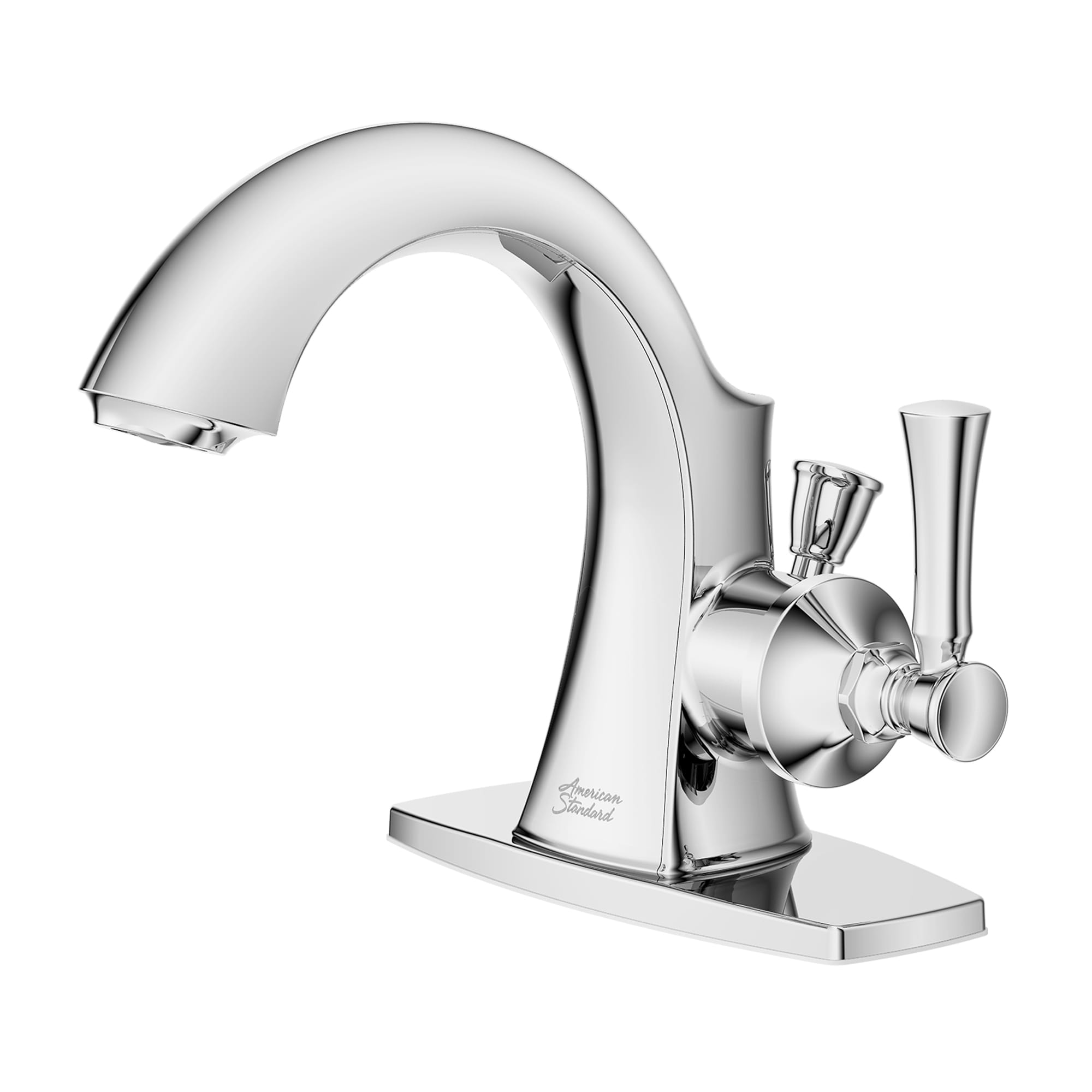Chancellor 4 In Centerset Single Handle Bathroom Faucet 12 GPM with Lever Handle CHROME